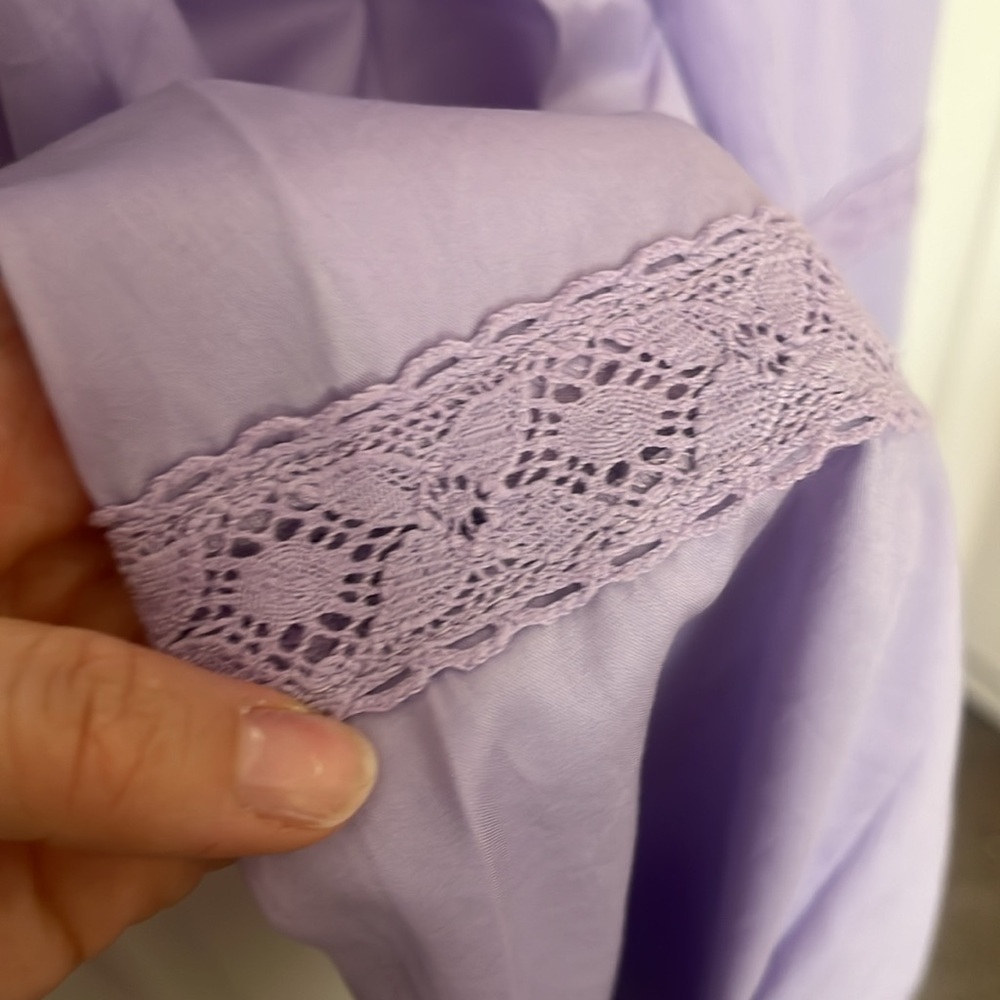 NWT  $304 Harshman Belle dress lilac puff sleeve maxi length size XS - Picture 13 of 14